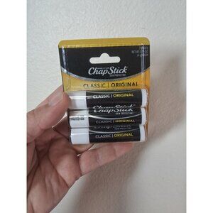 NEW 4X Classic Original Chapstick 3 Packs (12 total)